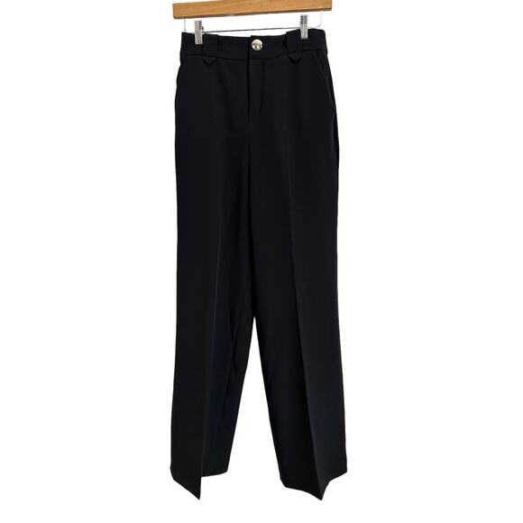 Vilagallo Pantalon uma crep black pants size S‎ - Picture 1 of 6